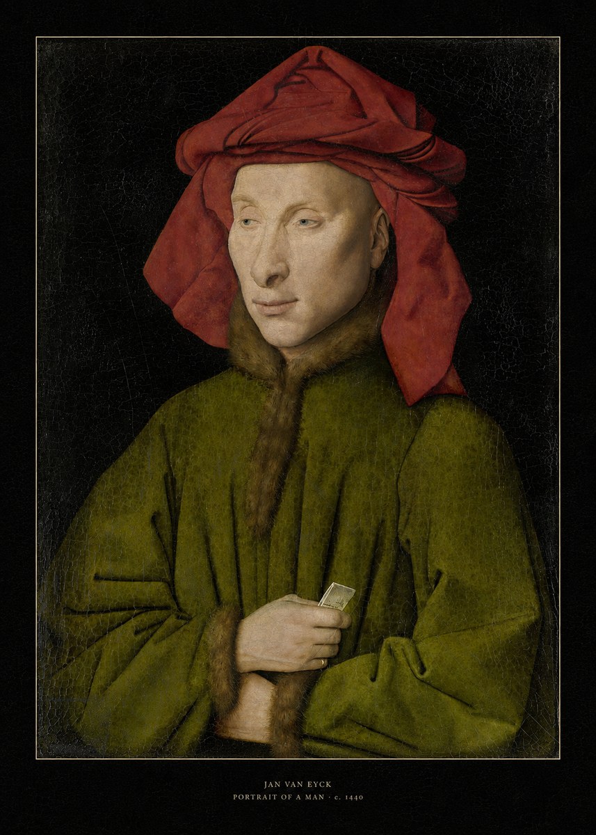 Jan van Eyck Portrait of a Man I No6 - Plakát