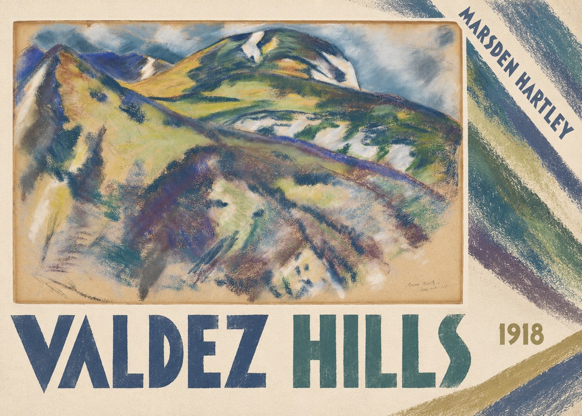 Marsden Hartley Valdez Hills No4 - Plakát