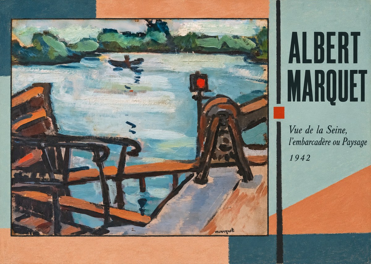 Albert Marquet Vue De La Seine, L'embarcadère Ou Paysage No2 - Plakát