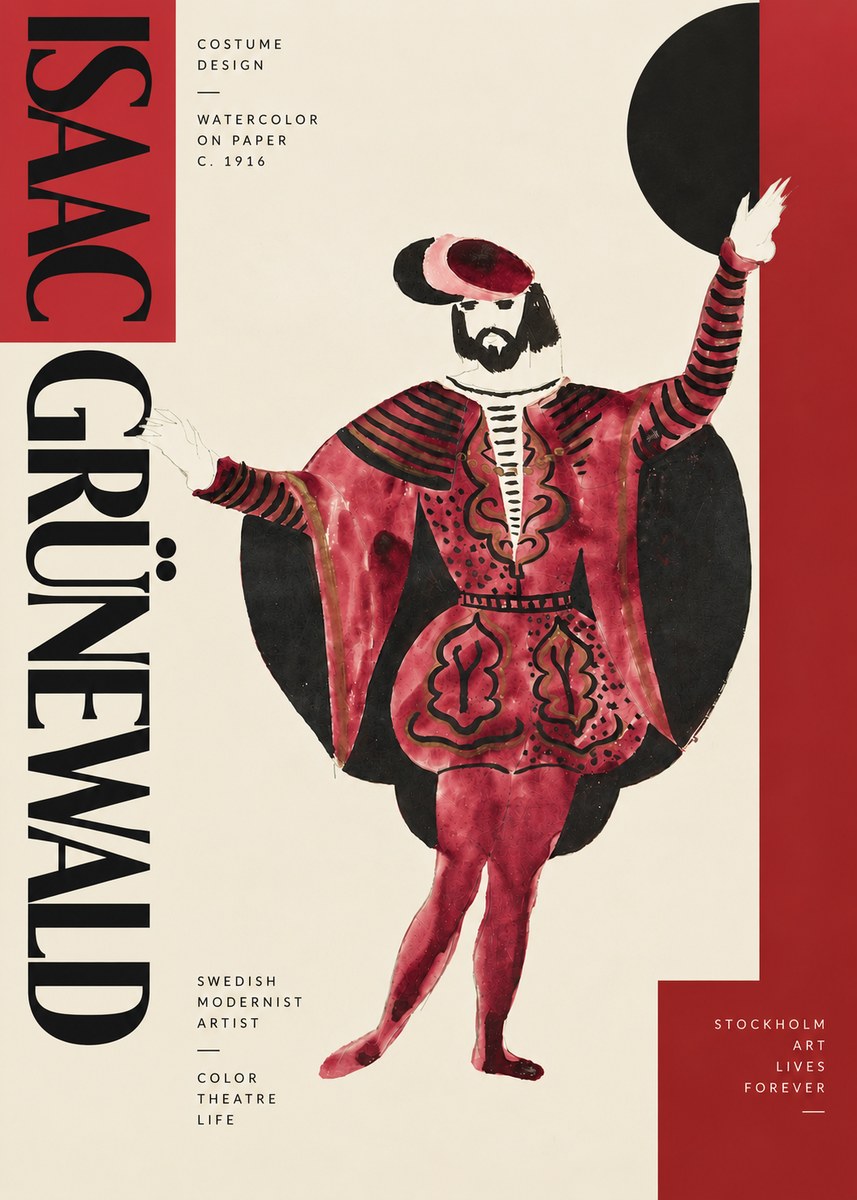Isaac Grünewald Costume Design II No4 - Plakát