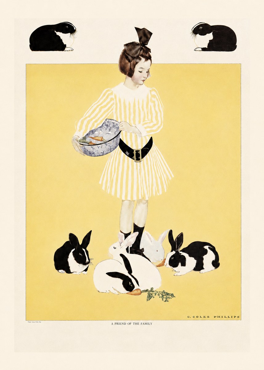 Coles Phillips A Friend of the Family No5 - Plakát