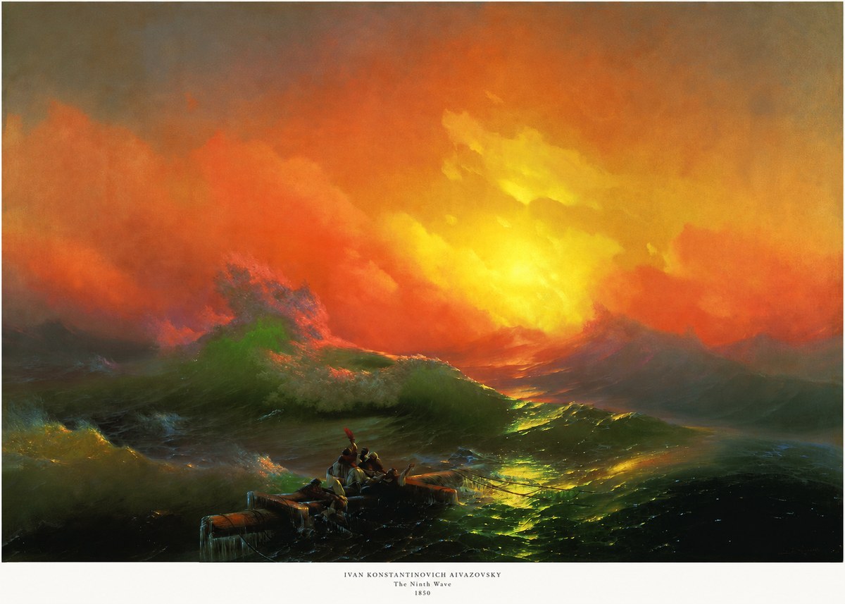 Ivan Konstantinovich Aivazovsky The Ninth Wave I No5 - Plakát