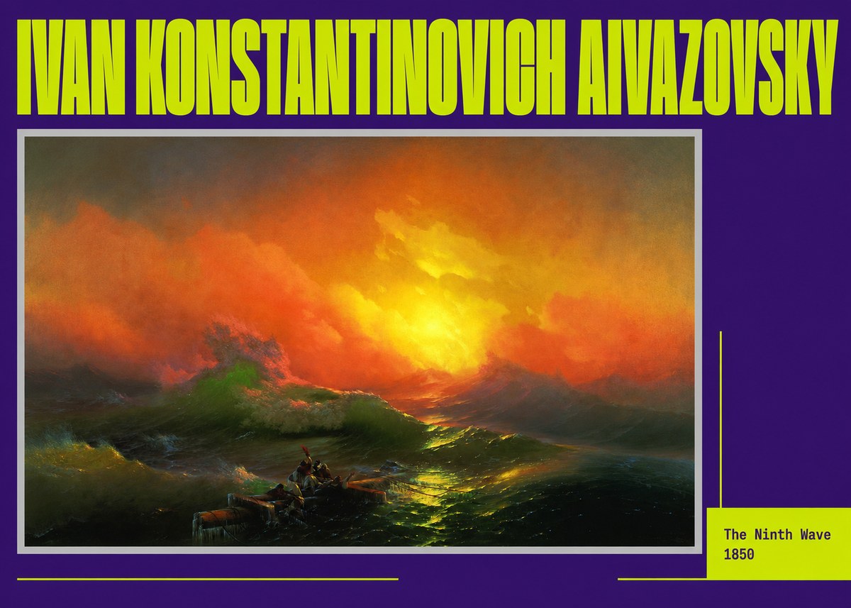 Ivan Konstantinovich Aivazovsky The Ninth Wave I No6 - Plakát