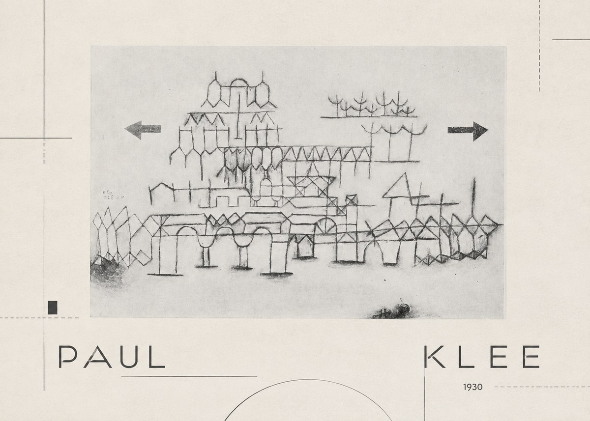 Paul Klee Architektur No2 - Plakát