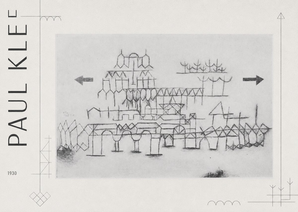 Paul Klee Architektur No3 - Plakát