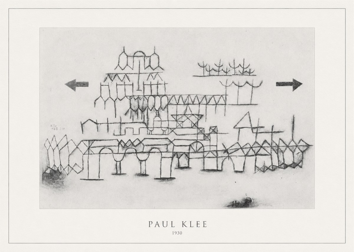 Paul Klee Architektur No4 - Plakát