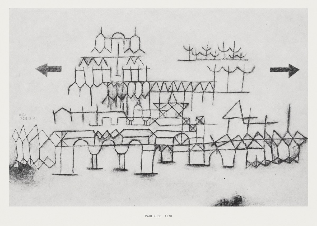 Paul Klee Architektur No5 - Plakát