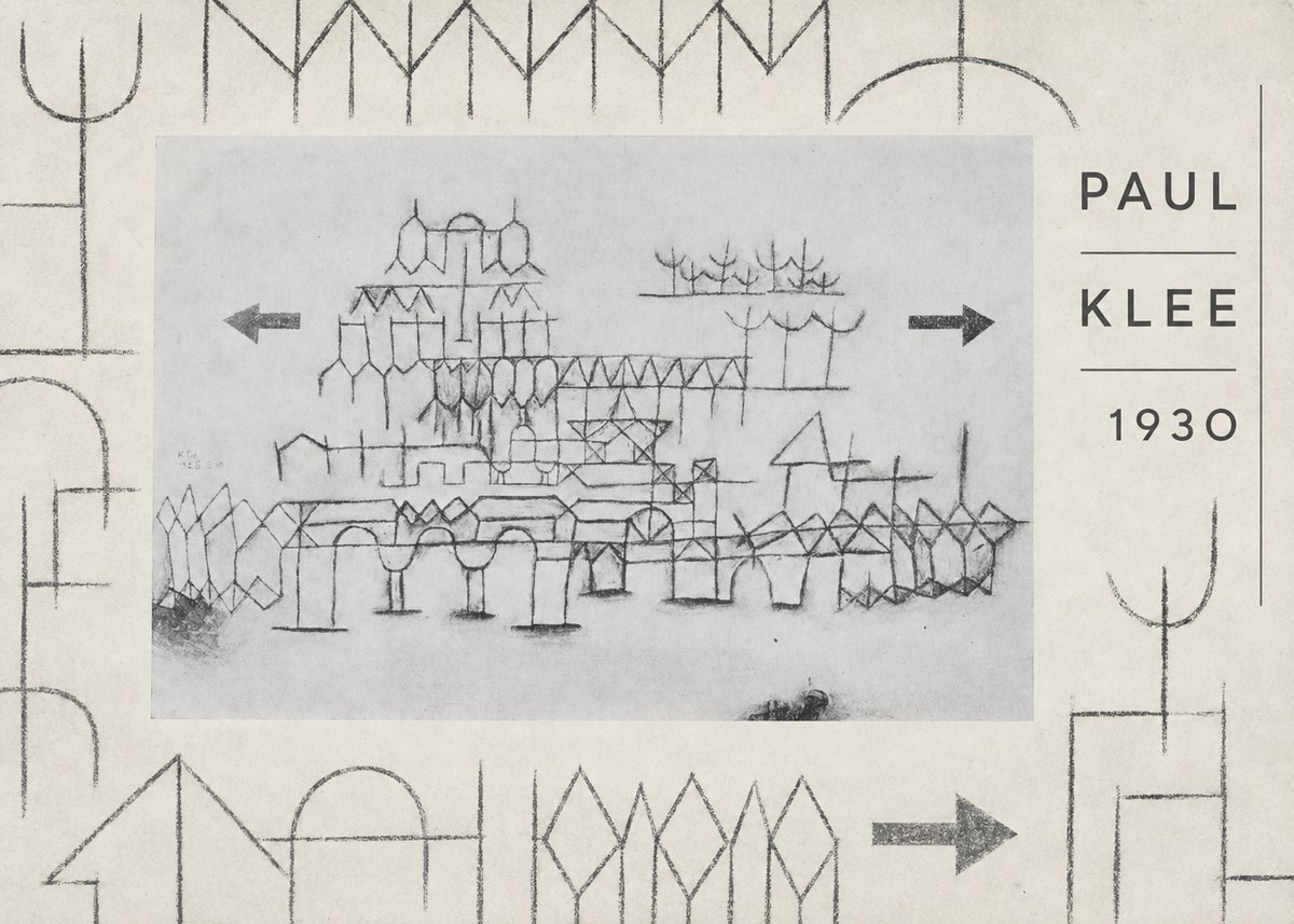 Paul Klee Architektur No6 - Plakát
