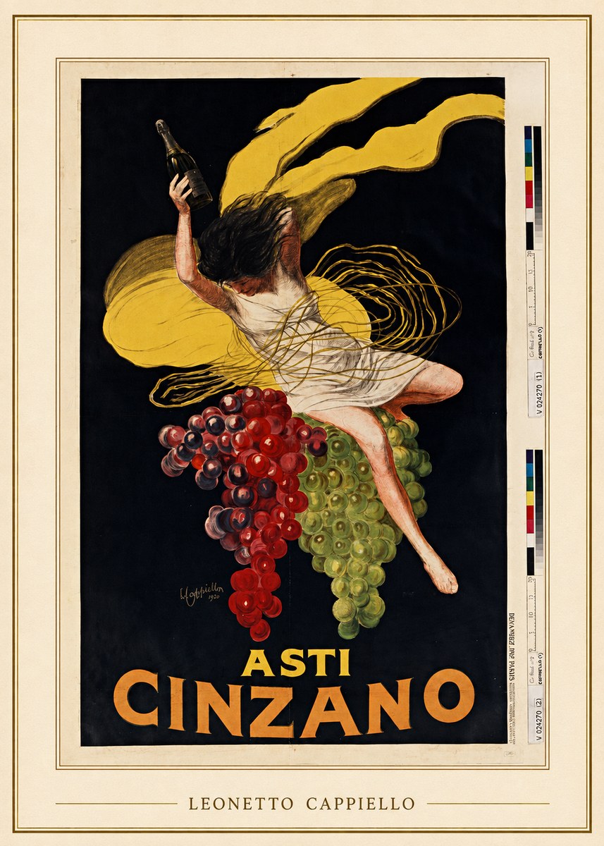 Leonetto Cappiello Asti Cinzano I No3 - Plakát
