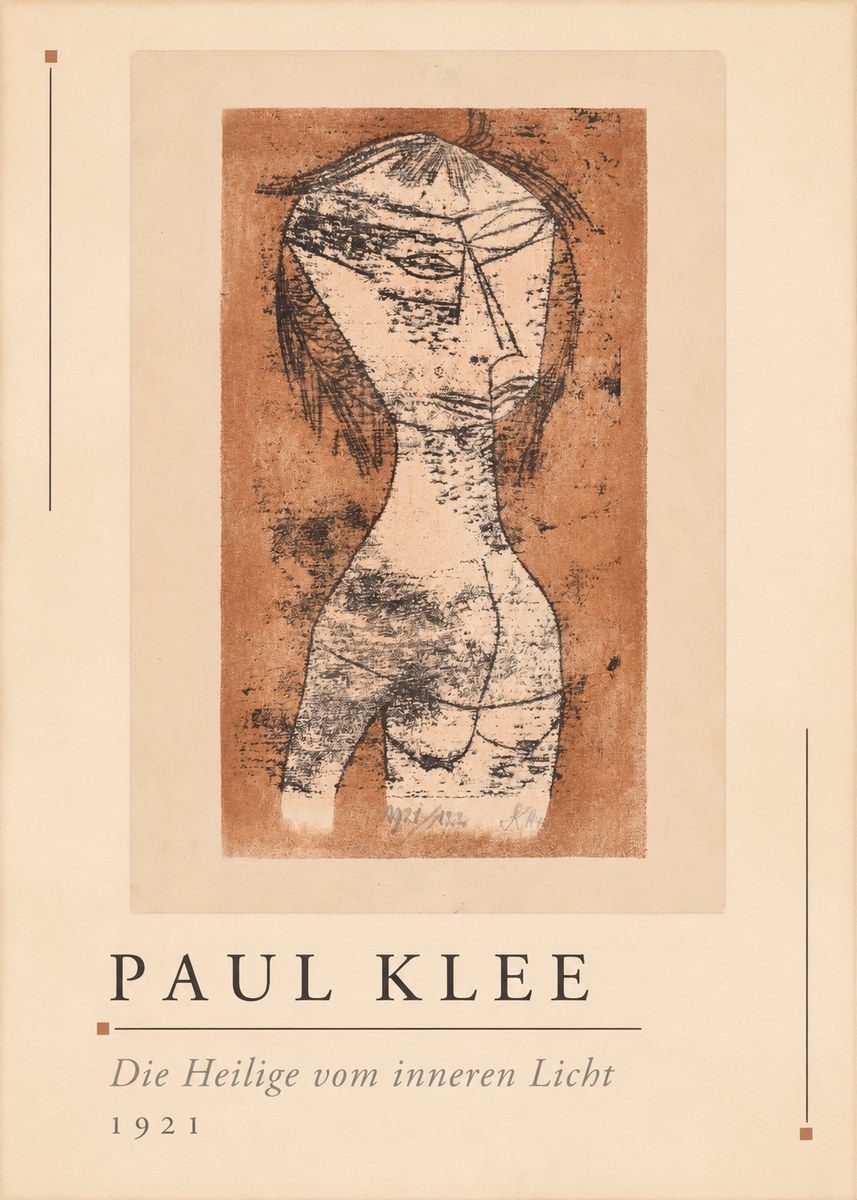 Paul Klee Die Heilige Vom Inneren Licht I No1 - Plakát