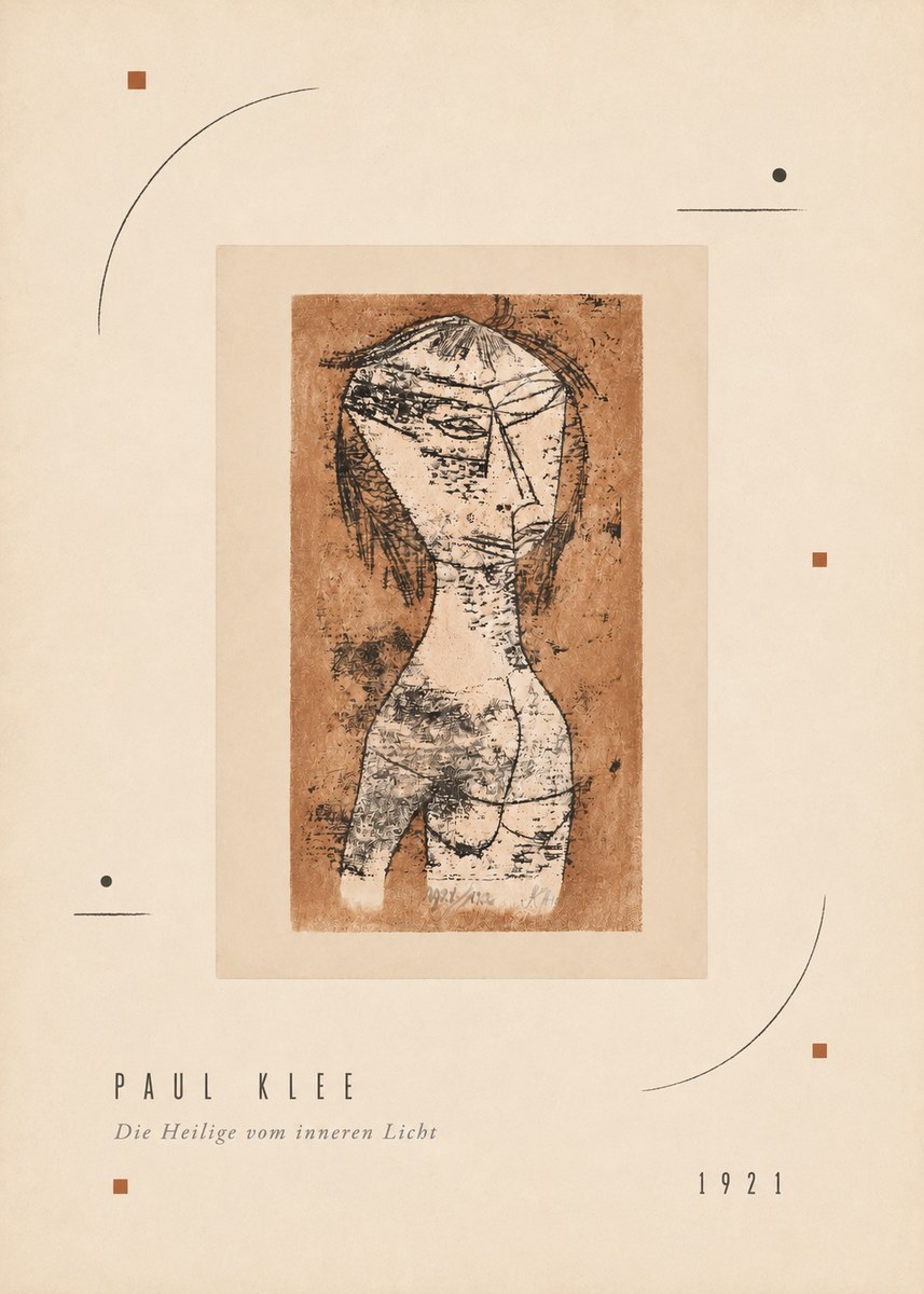 Paul Klee Die Heilige Vom Inneren Licht I No3 - Plakát