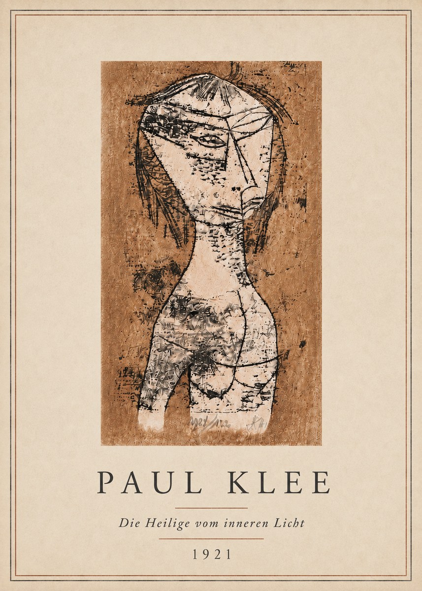 Paul Klee Die Heilige Vom Inneren Licht I No5 - Plakát