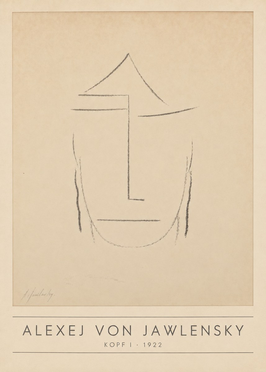 Alexej von Jawlensky Kopf I No1 - Plakát