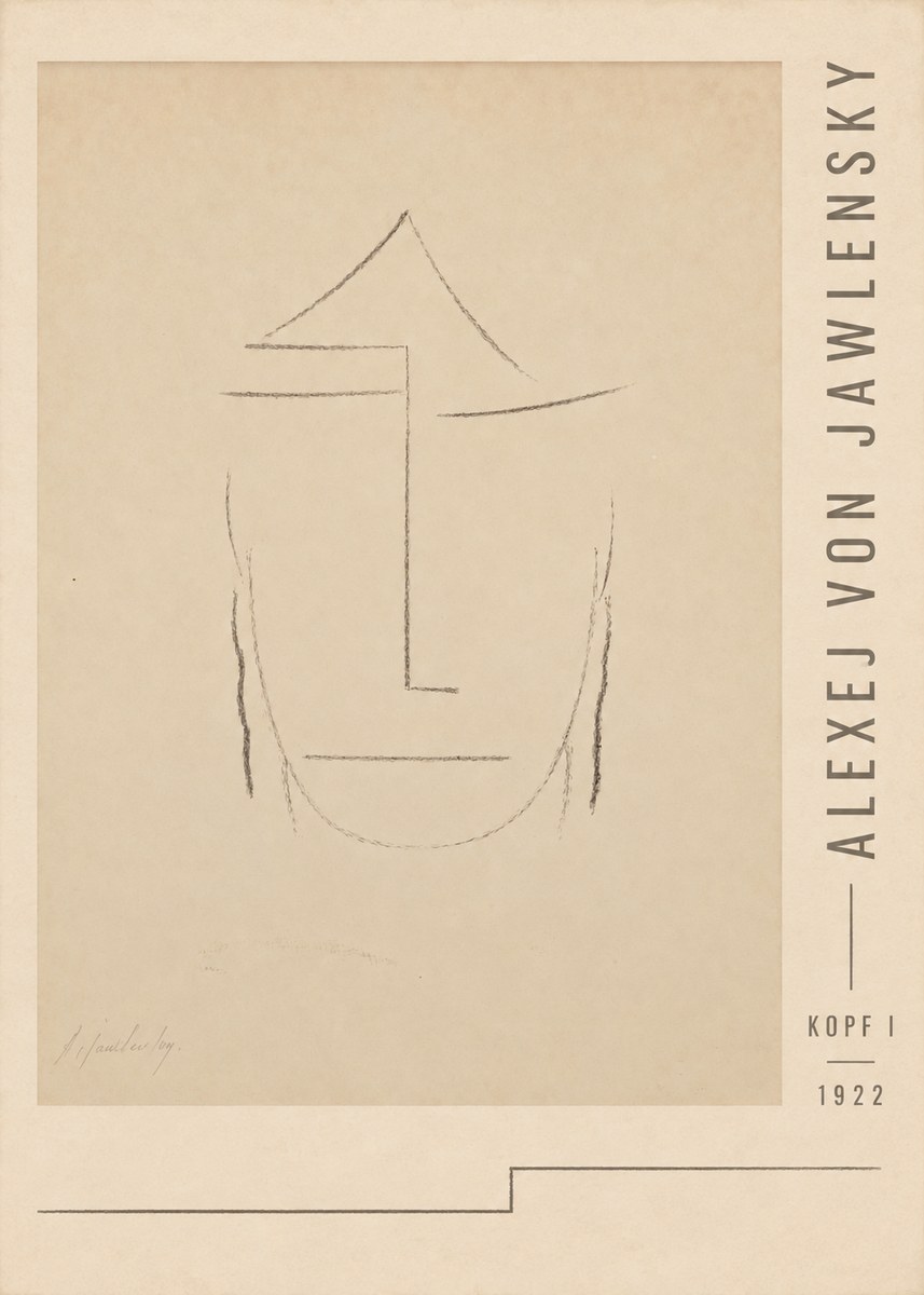 Alexej von Jawlensky Kopf I No3 - Plakát