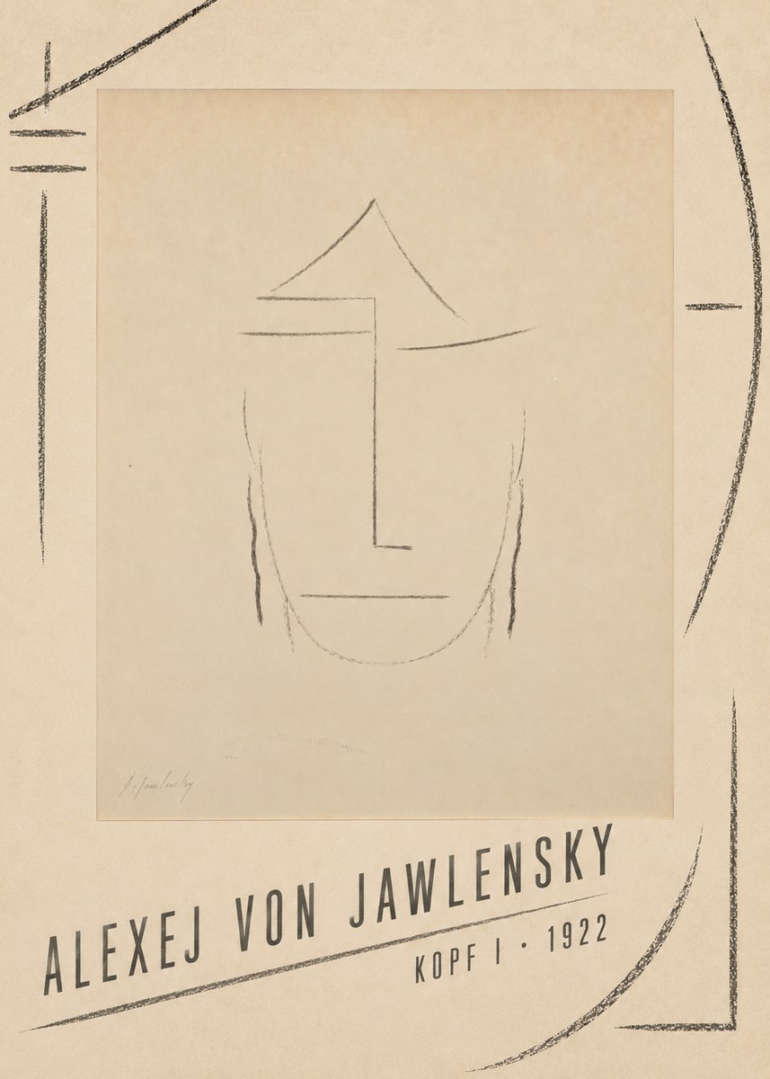 Alexej von Jawlensky Kopf I No4 - Plakát