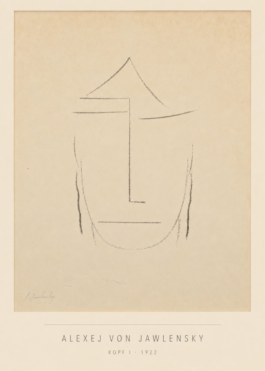 Alexej von Jawlensky Kopf I No5 - Plakát