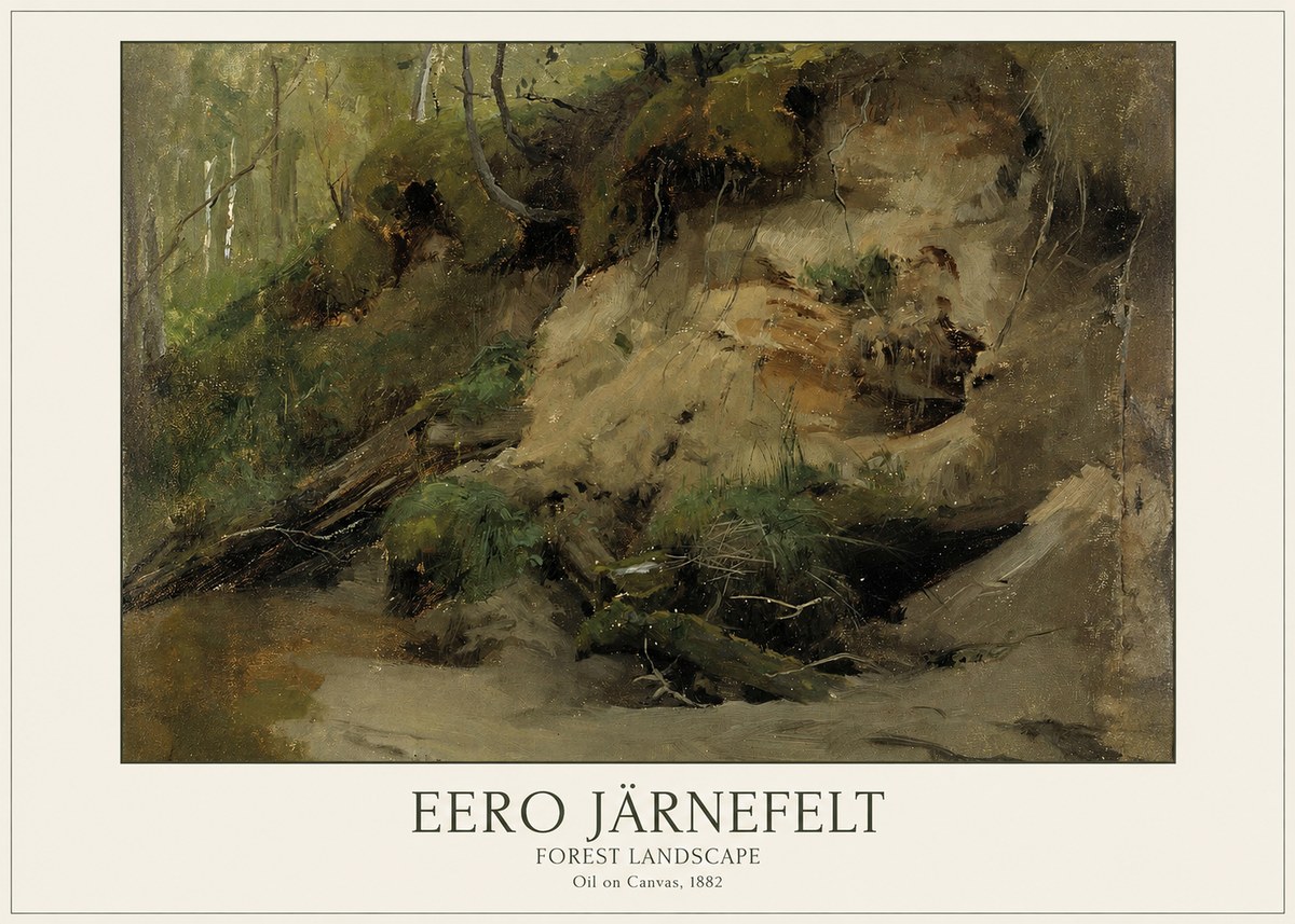 Eero Järnefelt Forest Landscape I No1 - Plakát