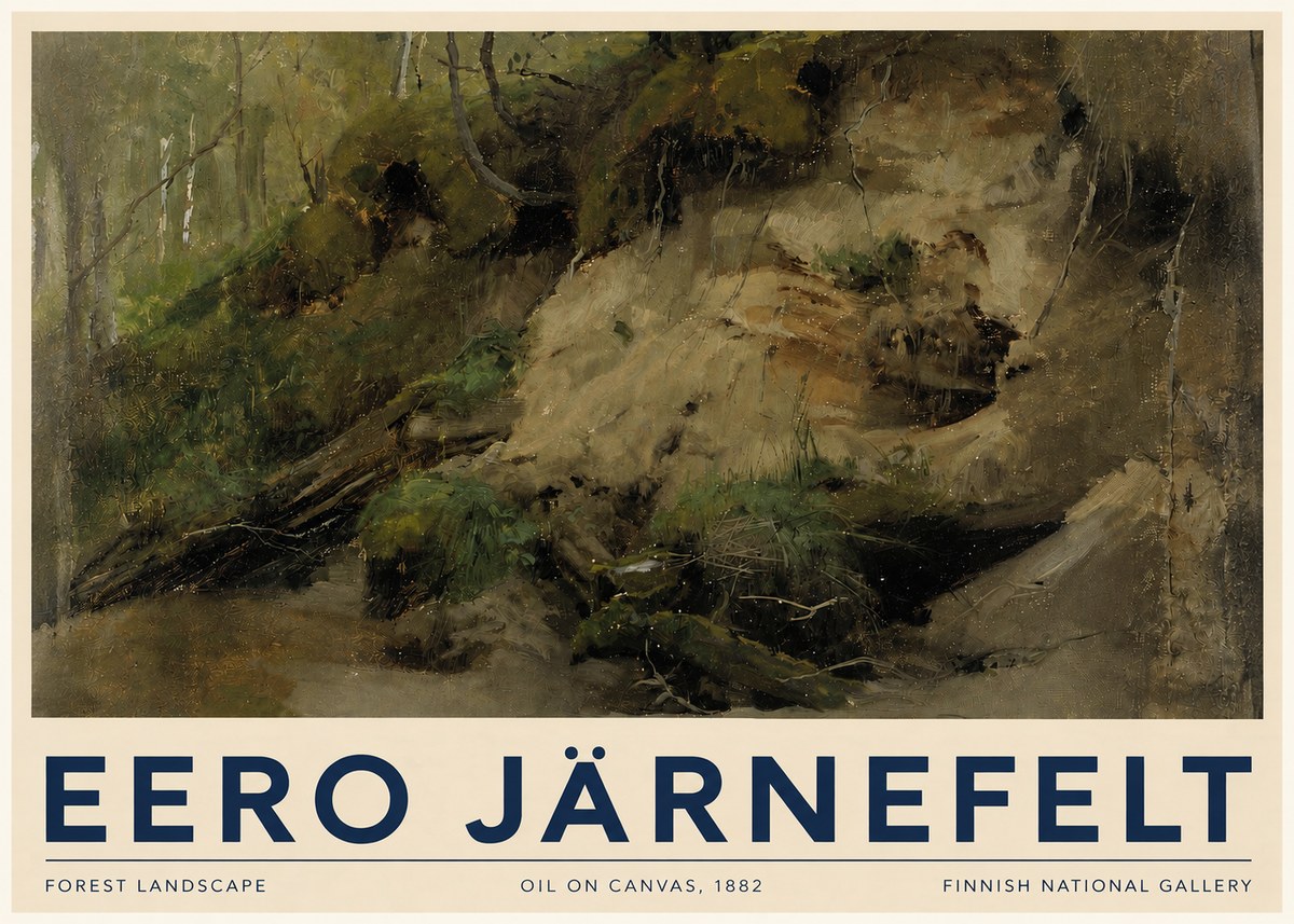 Eero Järnefelt Forest Landscape I No5 - Plakát