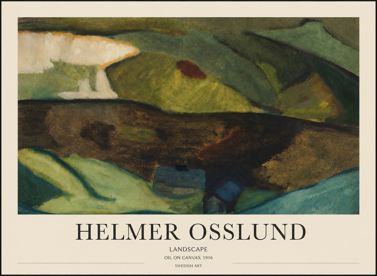 Helmer Osslund Landscape No1 - Plakát