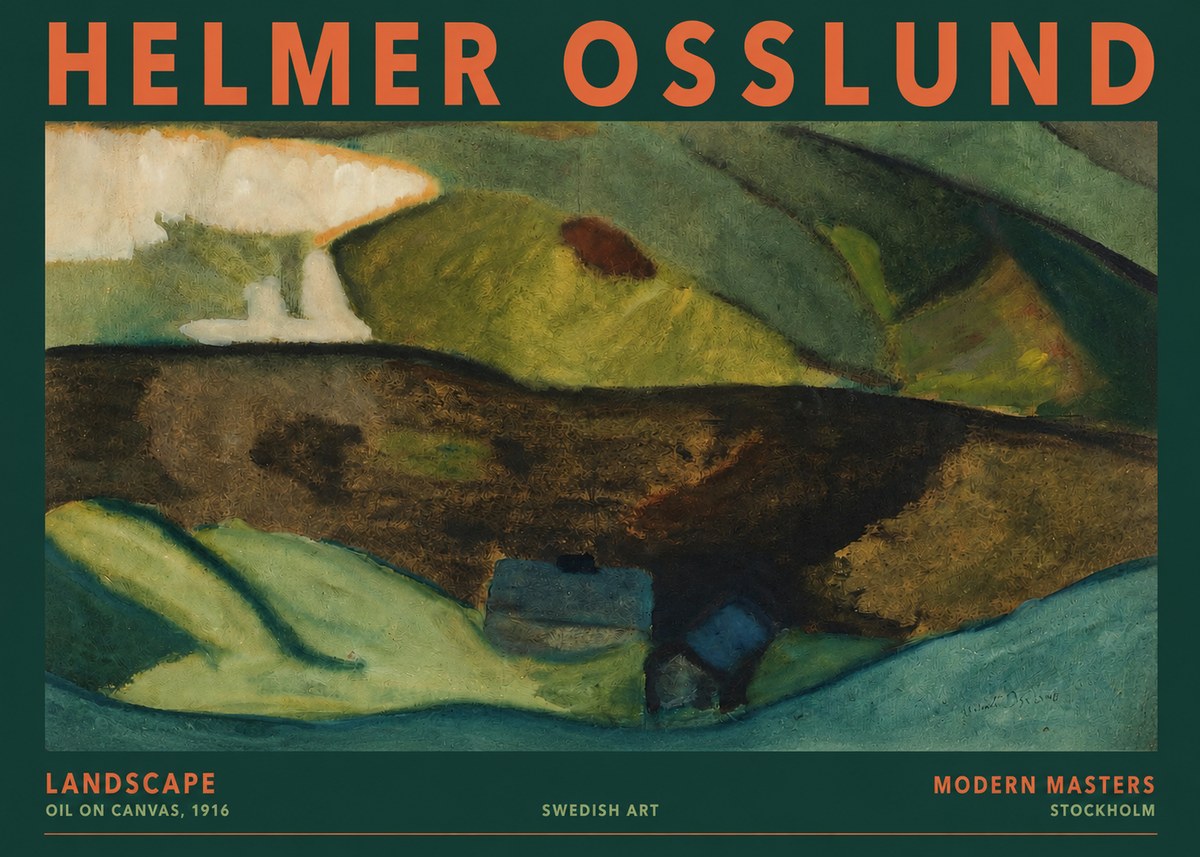 Helmer Osslund Landscape No2 - Plakát