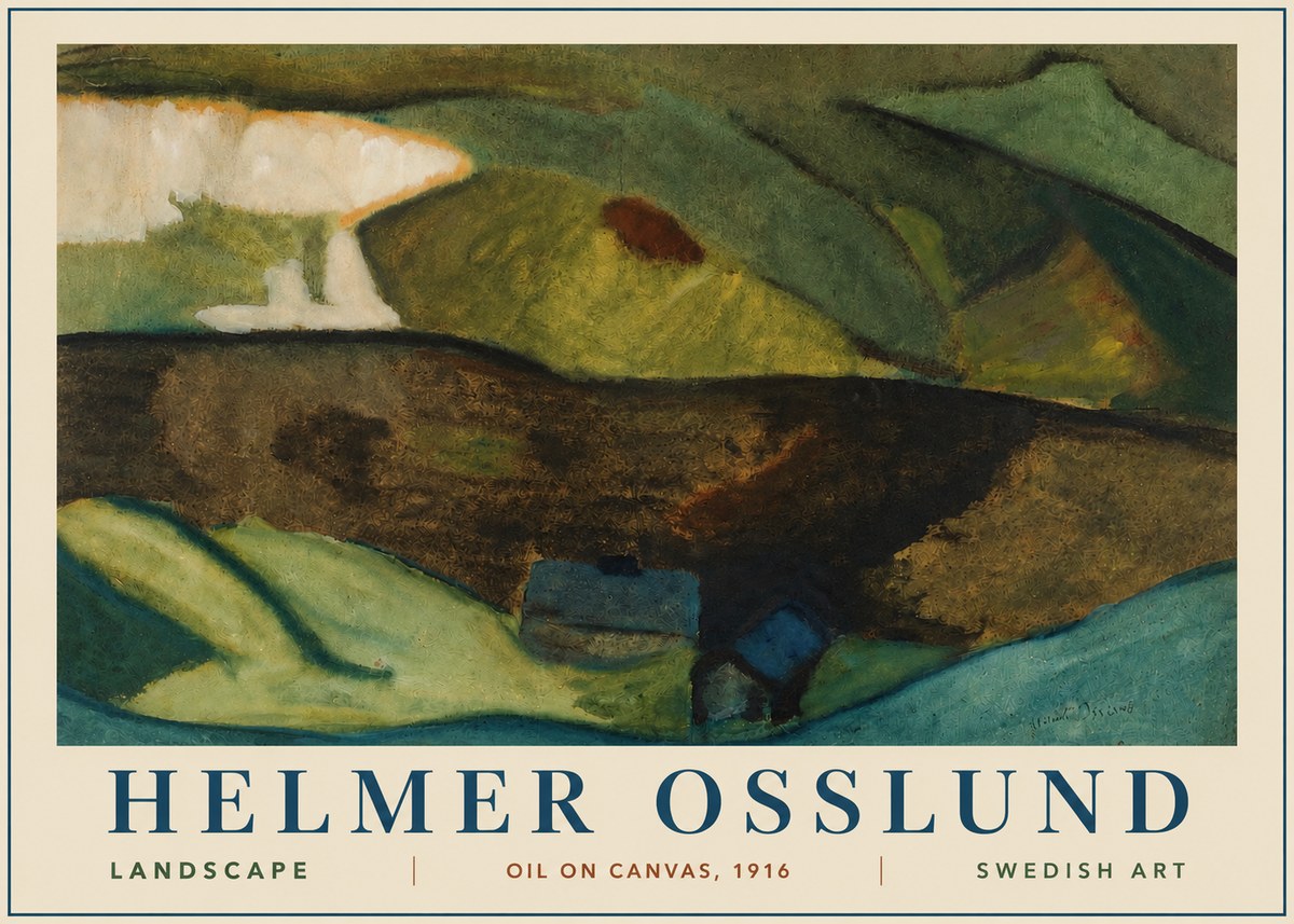 Helmer Osslund Landscape No3 - Plakát