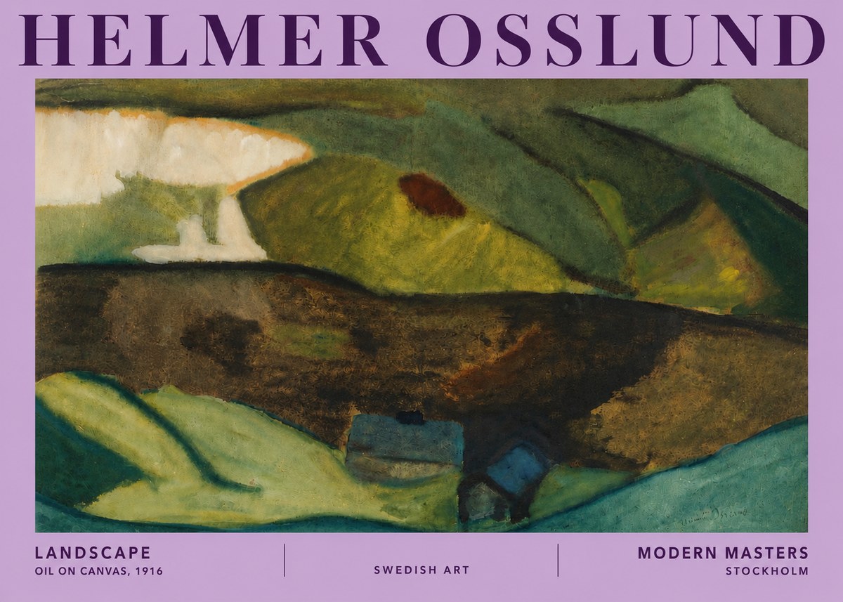 Helmer Osslund Landscape No5 - Plakát