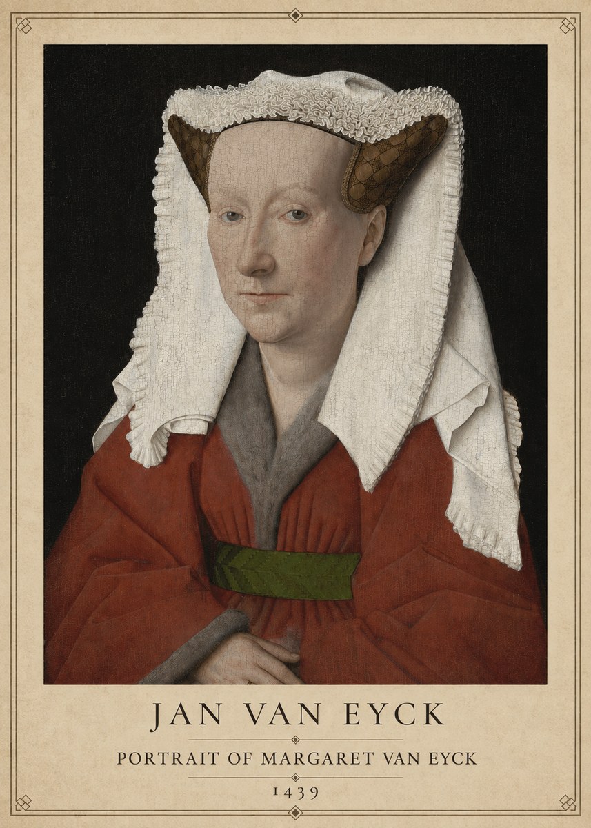 Jan van Eyck Portrait of Margaret Van Eyck I No1 - Plakát