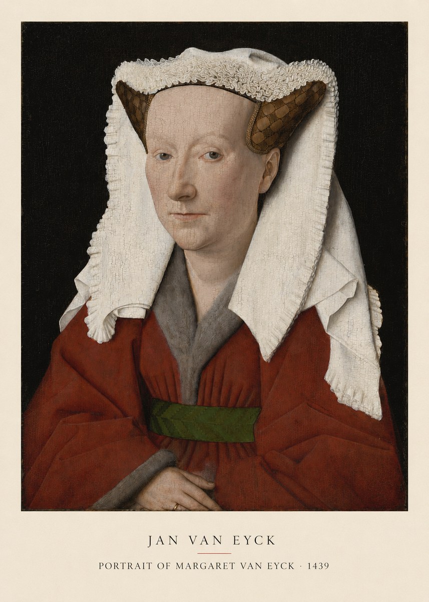 Jan van Eyck Portrait of Margaret Van Eyck I No5 - Plakát