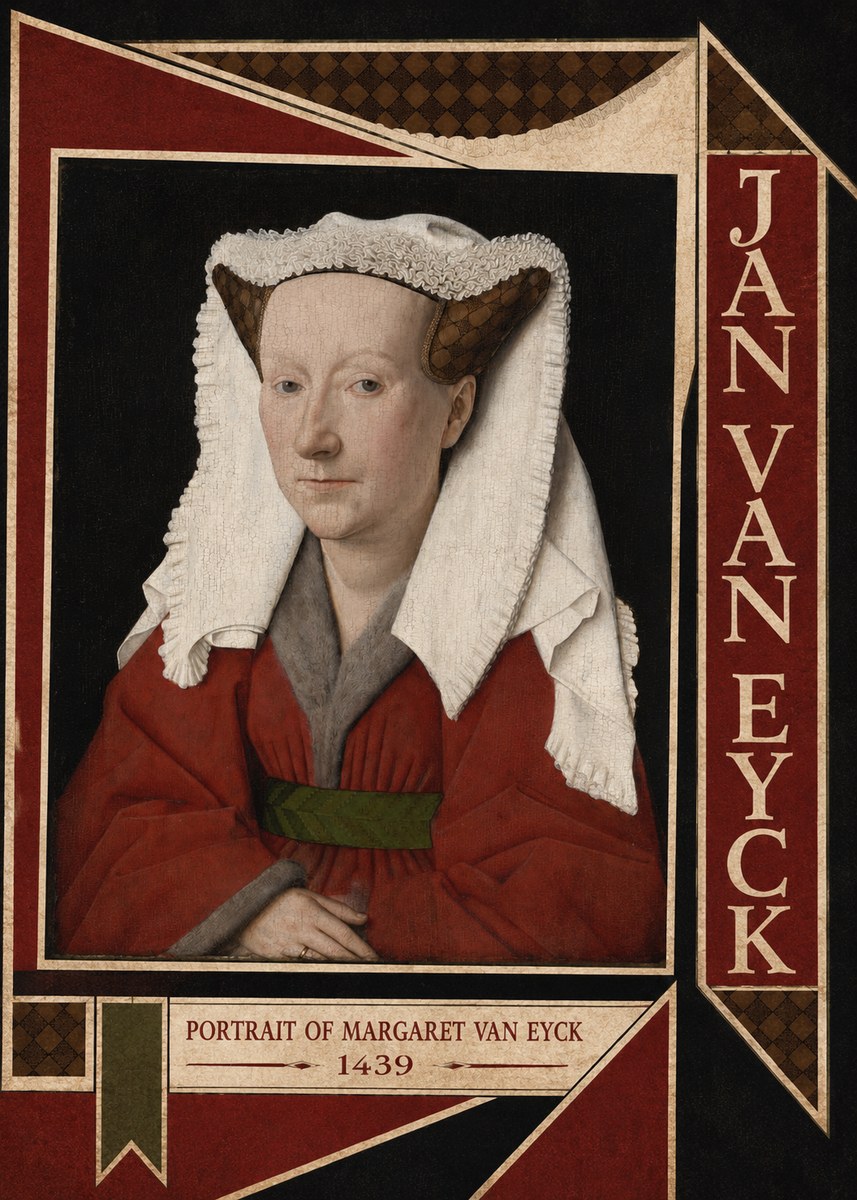 Jan van Eyck Portrait of Margaret Van Eyck I No6 - Plakát