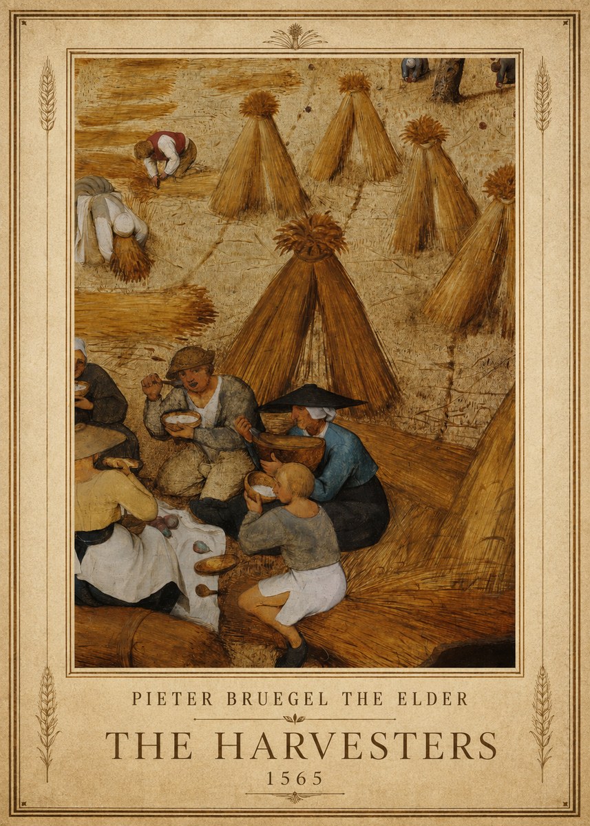 Pieter Bruegel The Harvesters I No1 - Plakát