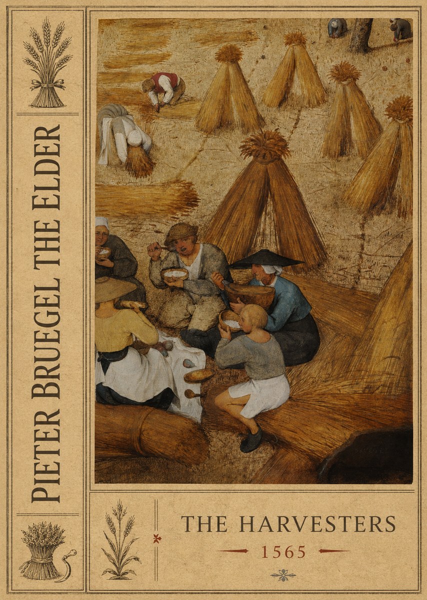 Pieter Bruegel The Harvesters I No2 - Plakát