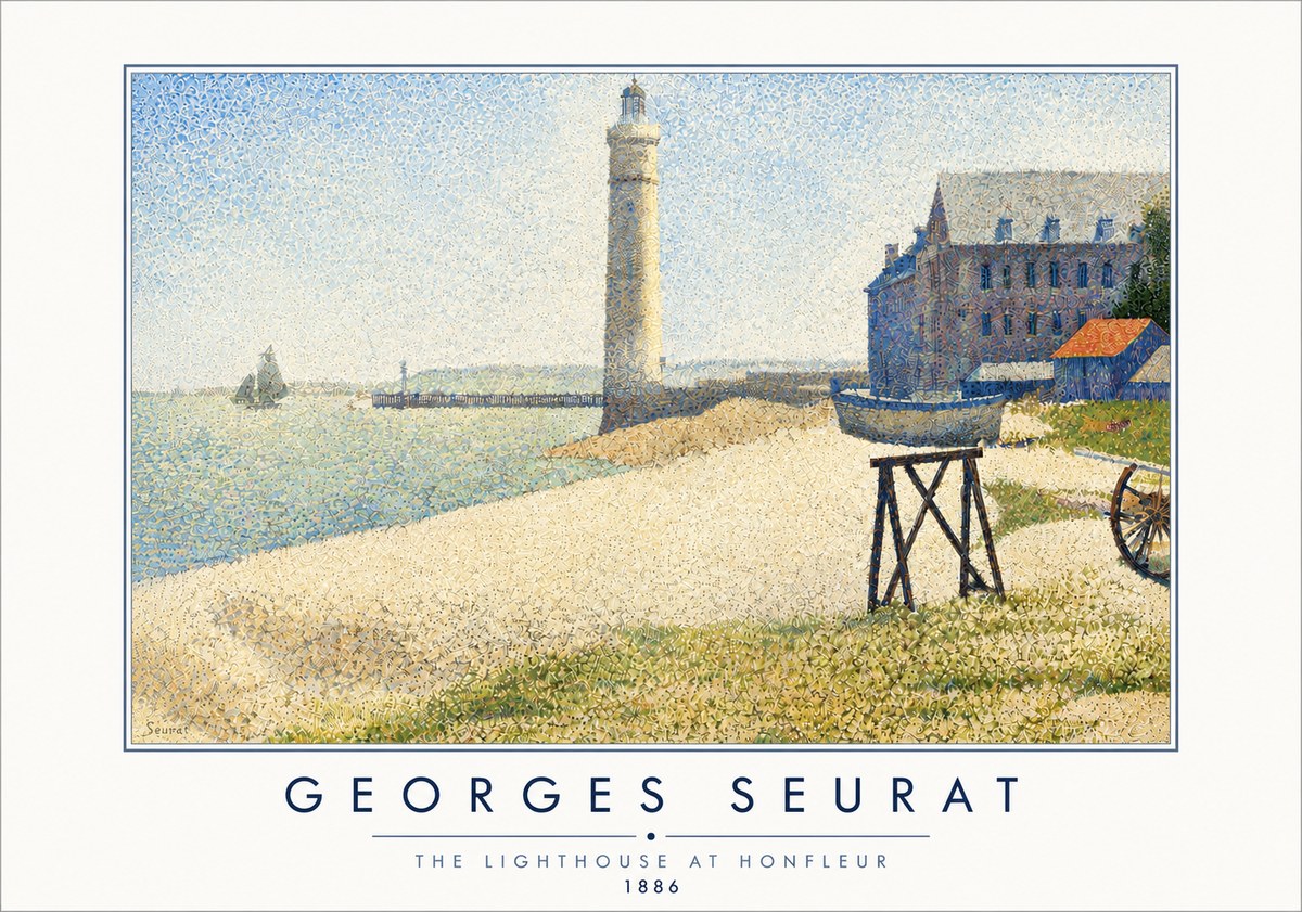 Seurat The Lighthouse at Honfleur No5 - Plakát
