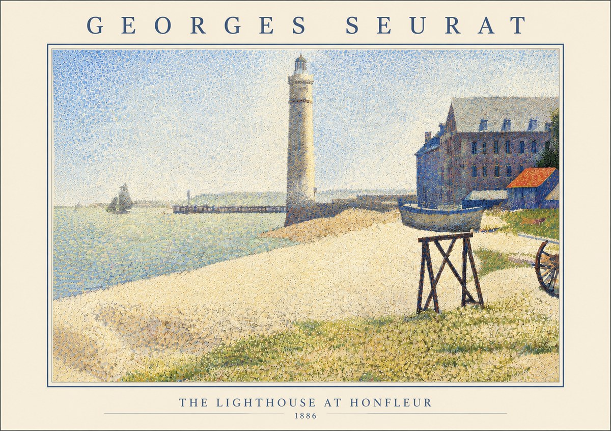 Seurat The Lighthouse at Honfleur No6 - Plakát