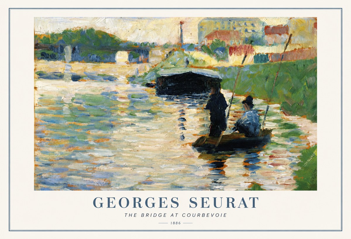 Seurat The Bridge at Courbevoie No1 - Plakát