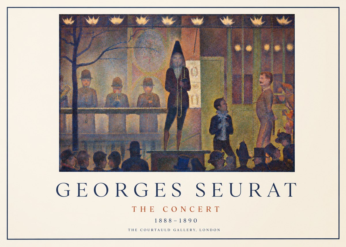 Seurat The Concert No1 - Plakát