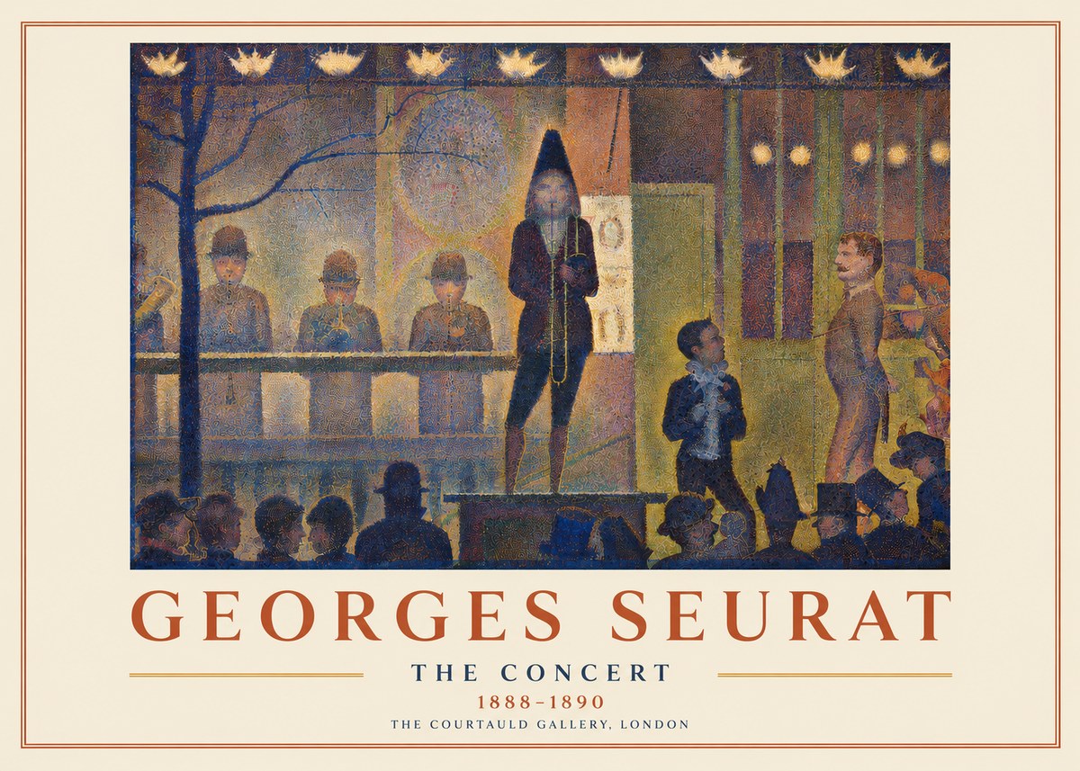 Seurat The Concert No3 - Plakát