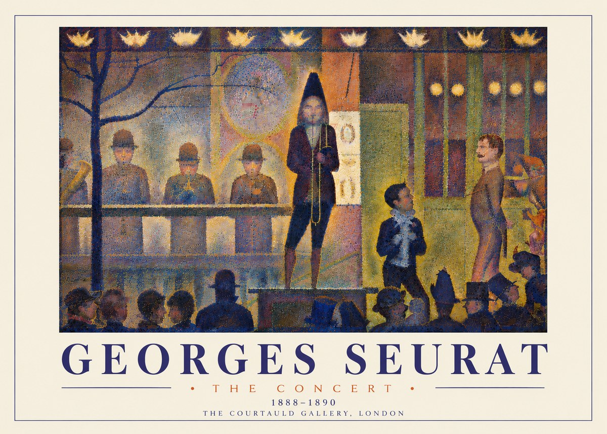 Seurat The Concert No6 - Plakát