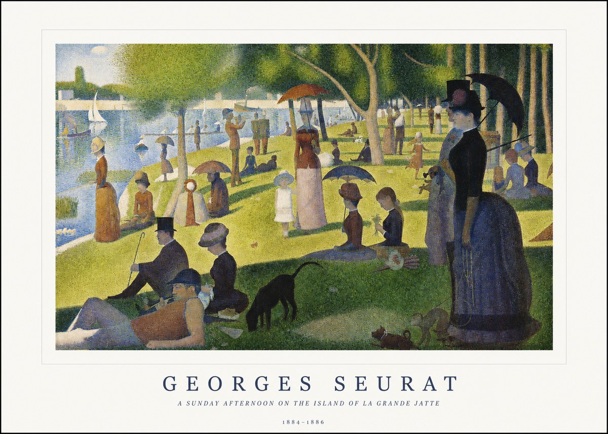 Seurat A Sunday Afternoon on the Island of La Grande Jatte III No1 - Plakát