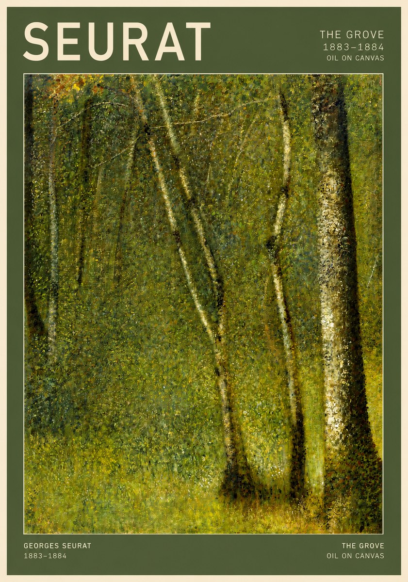 Seurat The Grove No2 - Plakát