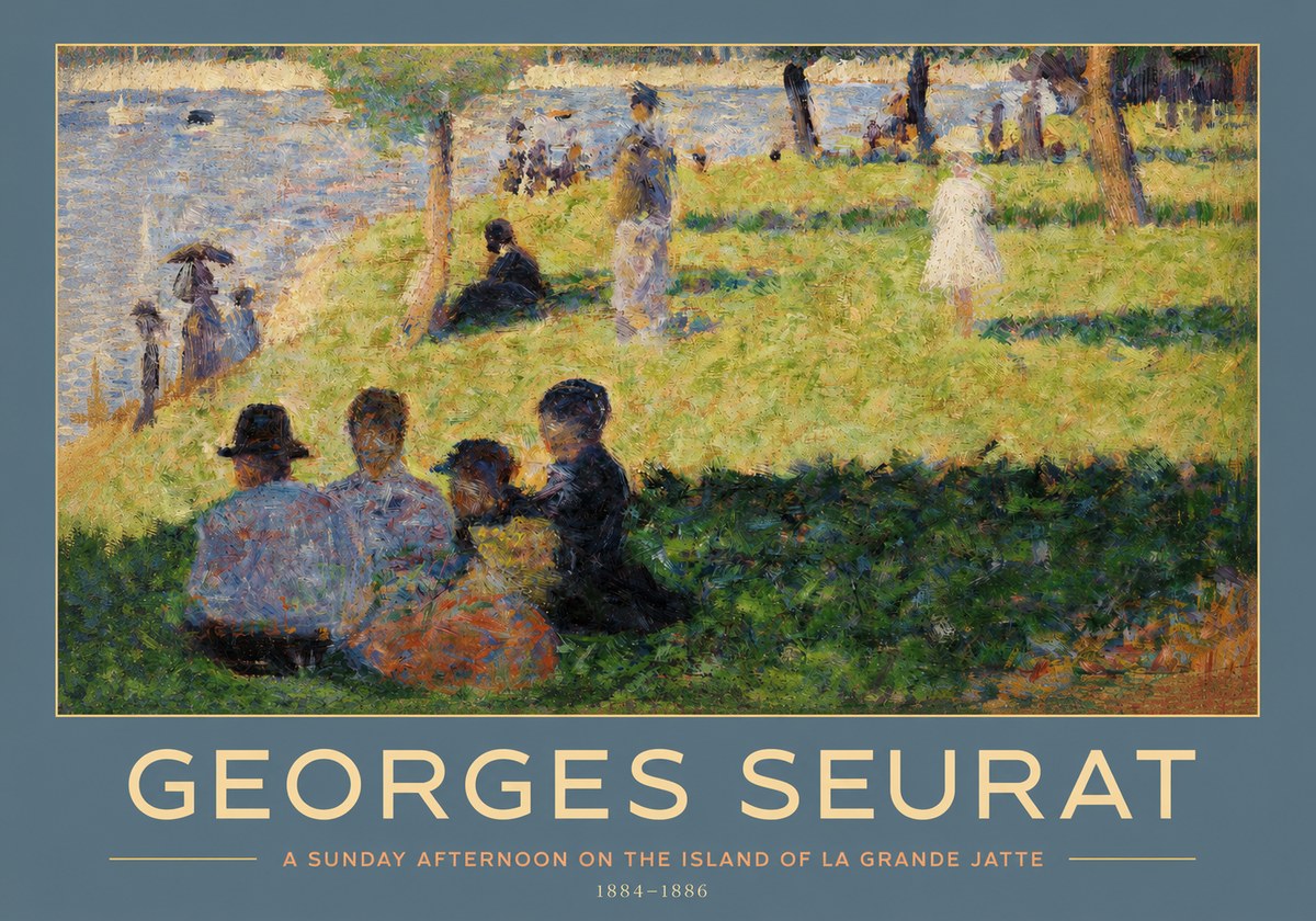 Seurat A Sunday Afternoon on the Island of La Grande Jatte IV No2 - Plakát