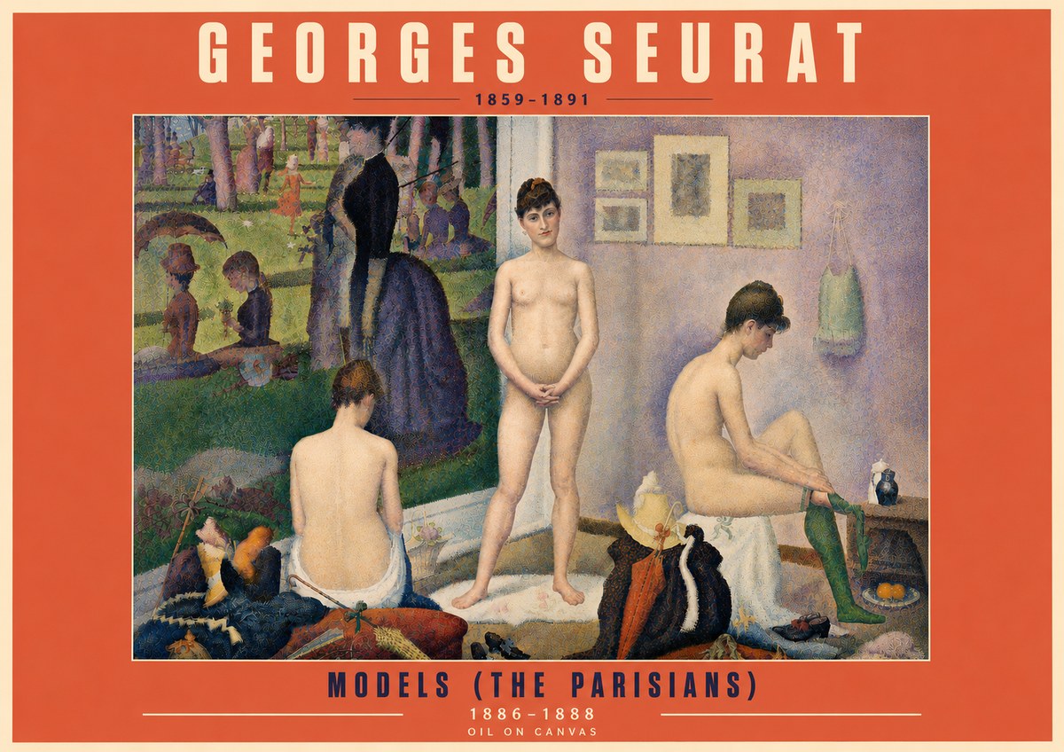 Seurat Models (the Parisians) No5 - Plakát