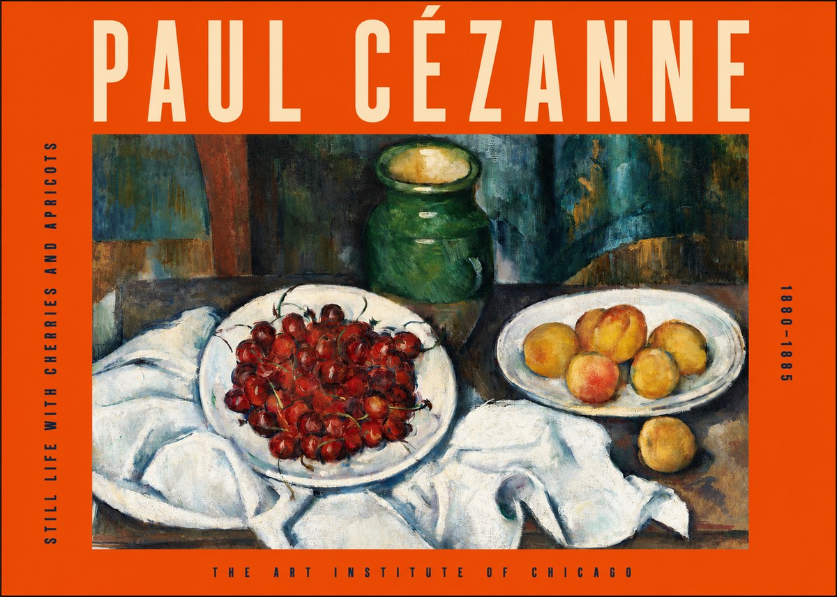 Paul Cézanne Still Life with Cherries and Apricots No2 - Plakát