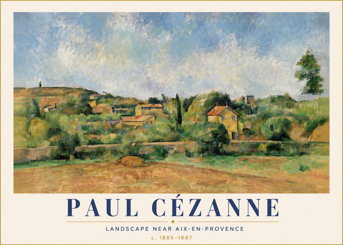 Paul Cézanne Landscape Near Aix-en-provence I No5 - Plakát
