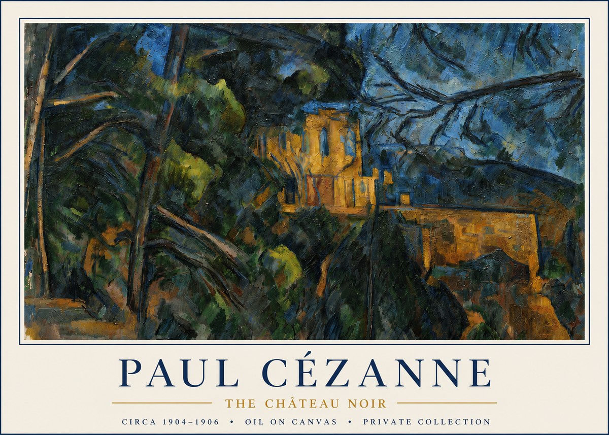 Paul Cézanne The Château Noir No4 - Plakát