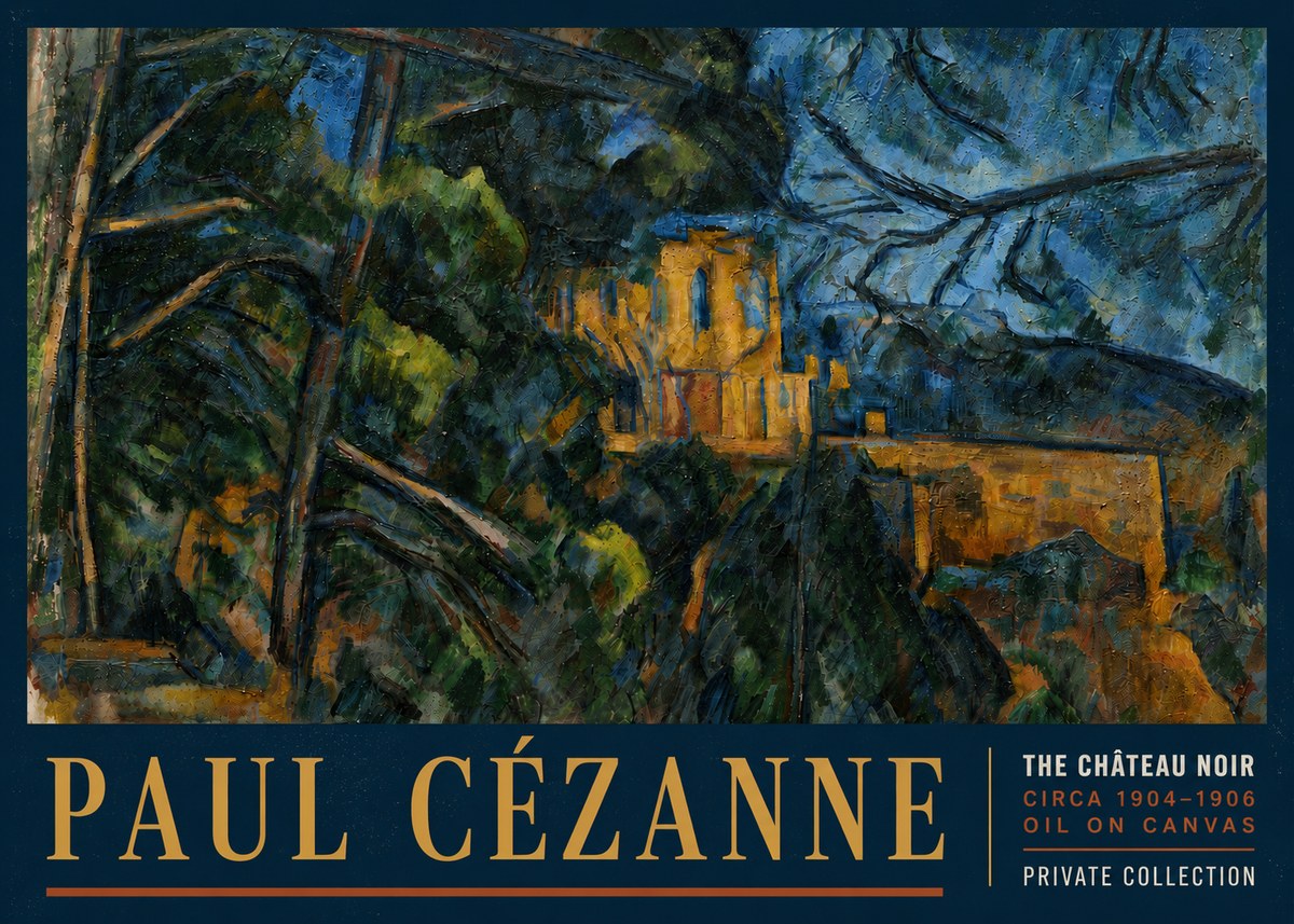 Paul Cézanne The Château Noir No6 - Plakát