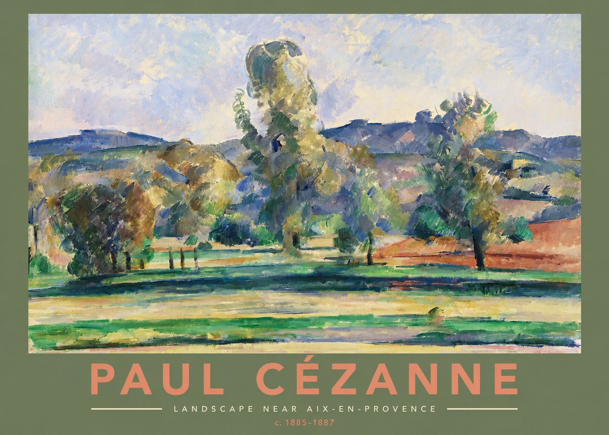 Paul Cézanne Landscape Near Aix-en-provence II No2 - Plakát