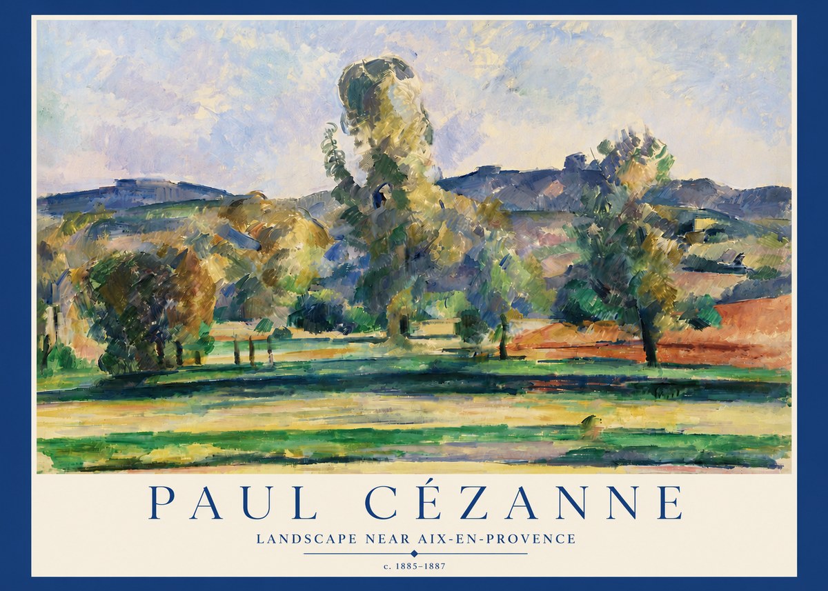 Paul Cézanne Landscape Near Aix-en-provence II No3 - Plakát