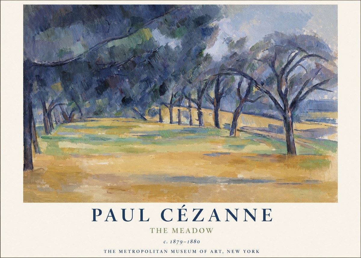 Paul Cézanne The Meadow No1 - Plakát
