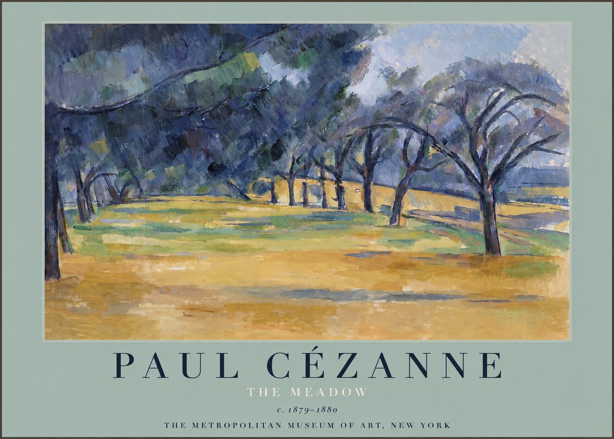 Paul Cézanne The Meadow No3 - Plakát