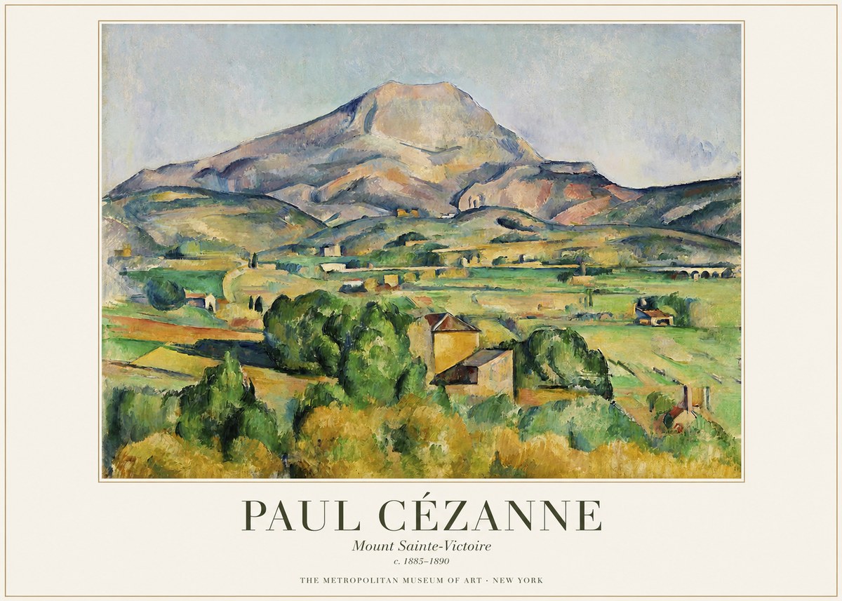 Paul Cézanne Mount Sainte-victoire No1 - Plakát